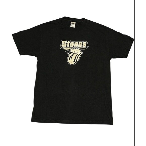 Vintage 2005 Y2K Rolling Stones Puff Print T-shirt Size Large AAA Band Tee - Picture 1 of 5